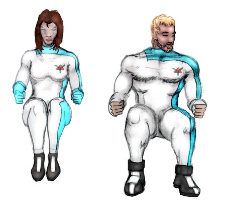 The crew — character designs